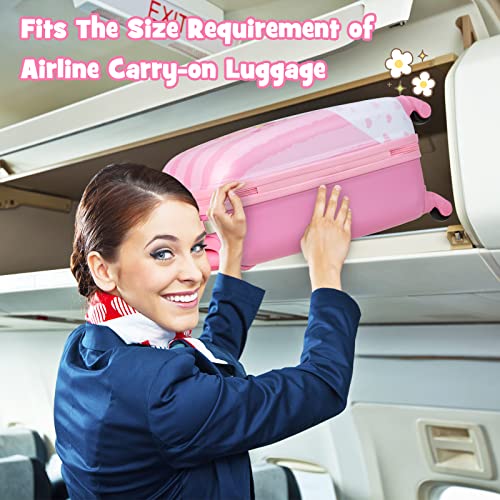 Designer Kids Luggage Set - Pink Travel Trolley
