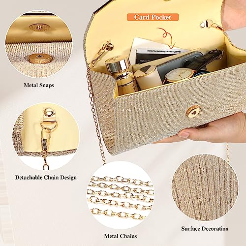 Gold Evening Bag for Women - Elegant Wedding Clutch