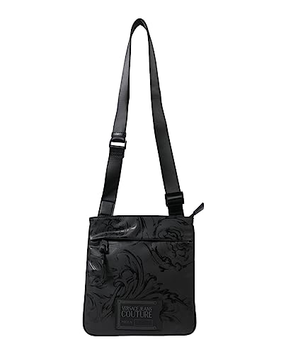 Versace Jeans Tonal Baroque Print Crossbody Bag