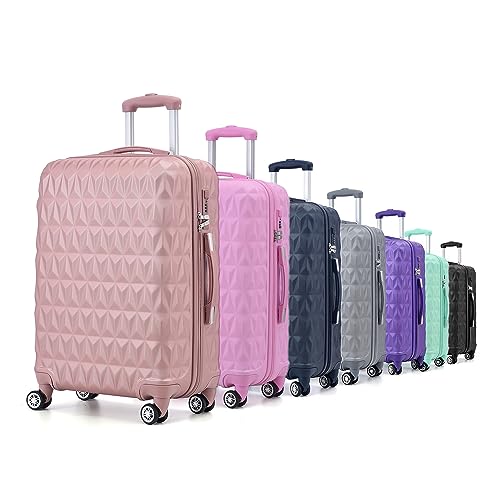 Rose Gold ABS Hardside Trolley Set, 24