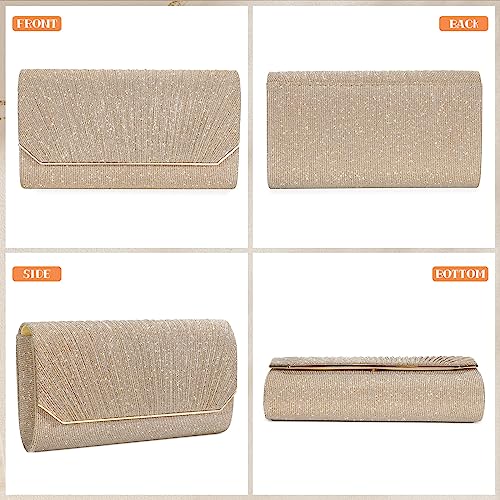 Gold Evening Bag for Women - Elegant Wedding Clutch