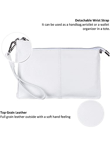 Befen Ladies' Soft Leather Crossbody Wallet with Smartphone Compartment