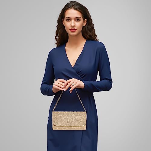 Gold Evening Bag for Women - Elegant Wedding Clutch