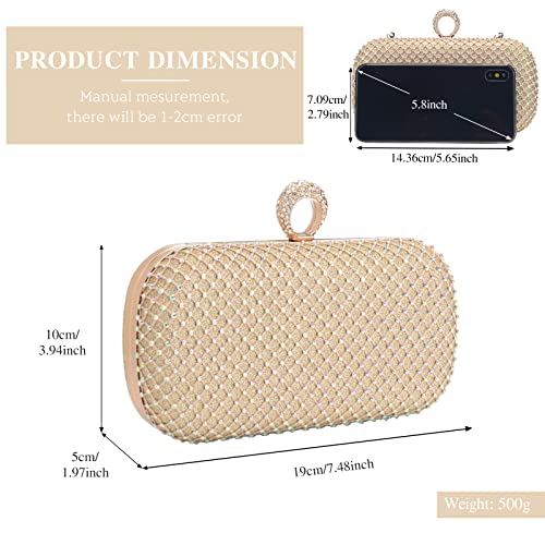 Golden Clutch: Stylish Evening Bag for Wedding Parties