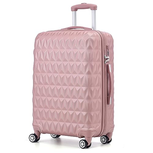 Rose Gold ABS Hardside Trolley Set, 24