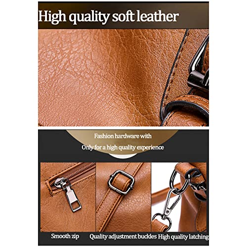 Retro Designer Damen Handtasche - Leder, Tragegriff, Umhängetasche