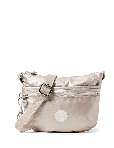 Silver Metallic Glow Kipling ARTO Women's Handbags - One Size