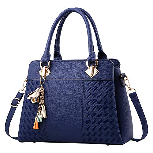 ACNCN Damen Designer Schultertasche - Königsblau