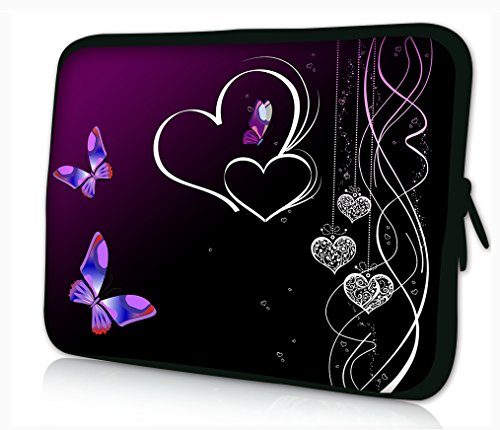 Purple Butterflies 2 Designer Handbag Laptop Case
