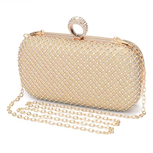Golden Clutch: Stylish Evening Bag for Wedding Parties