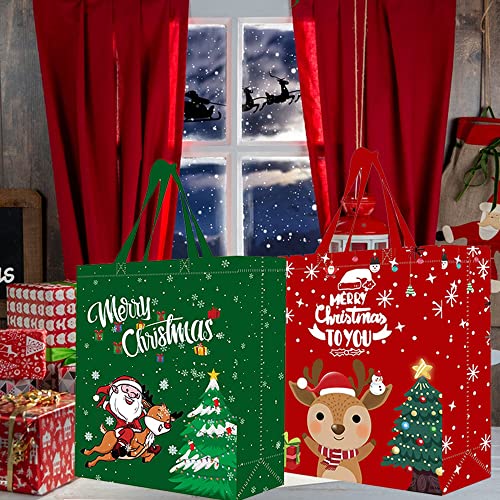 Christmas Party Tote Bags - Set of 4