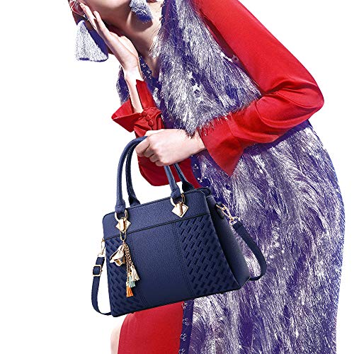 ACNCN Damen Designer Schultertasche - Königsblau
