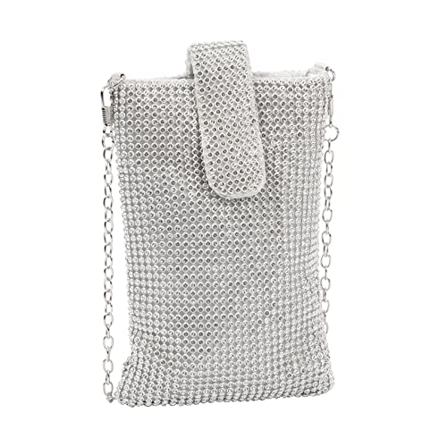 Women's Crystal Mesh Clutch for Evening Parties