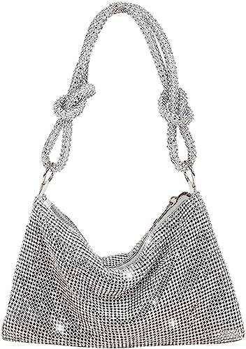 Vidfye Sparkly Rhinestone Evening Clutch Bag - Designer Handbag