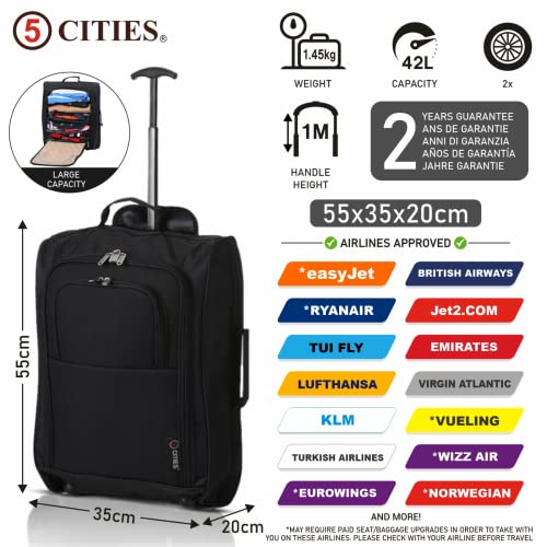 Designer Handbag: Lightweight Cabin Approved Trolley Bag, 2-Year Warranty