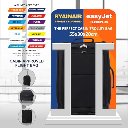 Designer Handbag: Lightweight Cabin Approved Trolley Bag, 2-Year Warranty