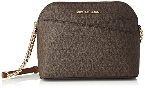 Michael Kors Brown Leather Crossbody Handbag