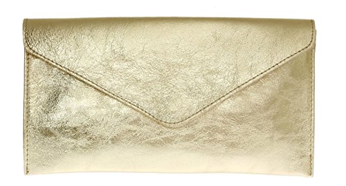 Verapelle Italian Suede Envelope Clutch - Designer Handbag