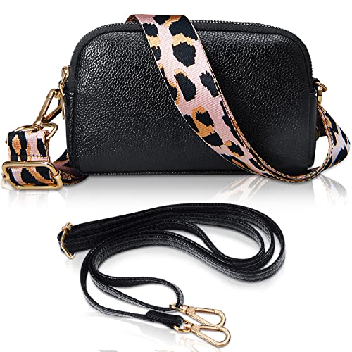 Leopard Print Damen Umhängetasche aus PU Leder