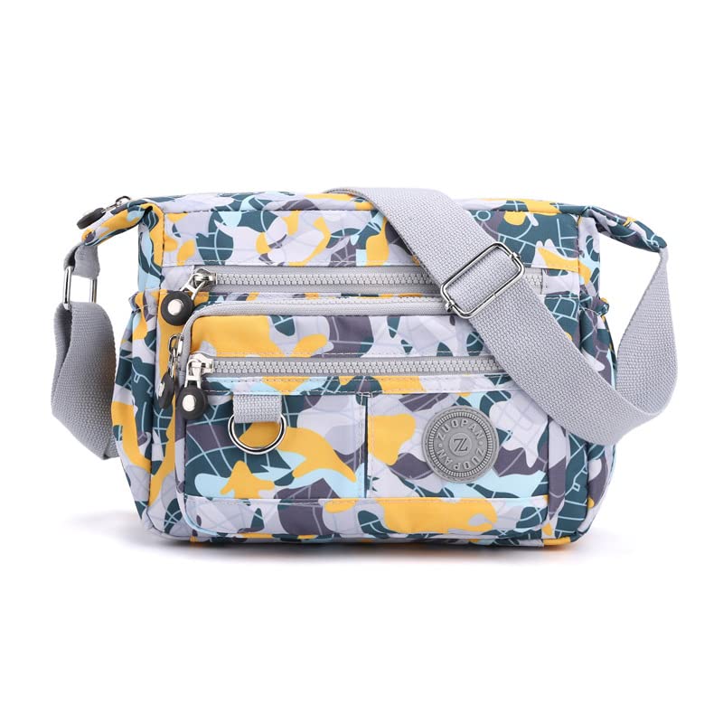 Nylon Crossbody Women's Designer Handbag - Yellow
