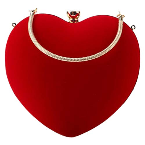 Amosfun Heart Shaped Designer Clutch Bag