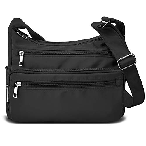 Women's Multi-Pocket Crossbody Handbag - Waterproof & RFID