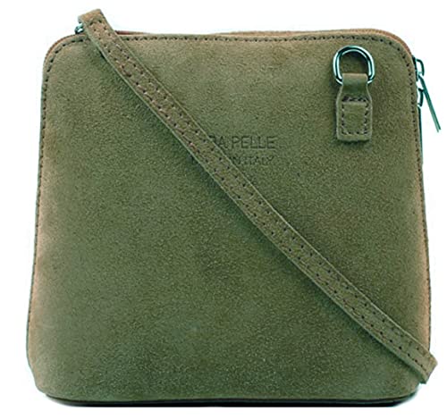 LeahWard Women's Suede Leather Cross Body Handbag