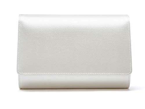 Rainbow Club Dafnee Designer Ivory Satin Handbag