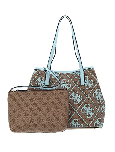 GUESS Women's Vikky Designer Tote Bag in Latte