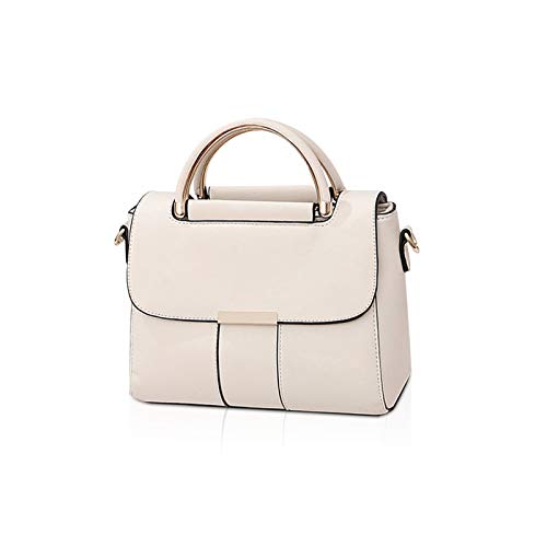 Elegant Damen Designer Handtasche in Cremeweiß