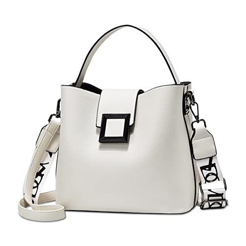 NICOLE & DORIS Small Modern White Designer Handbag