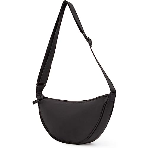 Black Crossbody Bag - Lightweight Shoulder Bag for Travel