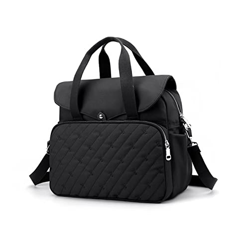 NICOLE & DORIS Women's Large Black Shoulder Bag