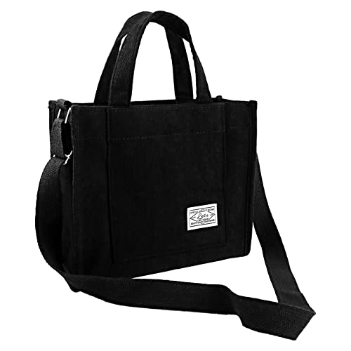 Stylish Large Capacity Women's Shoulder Bag - Black