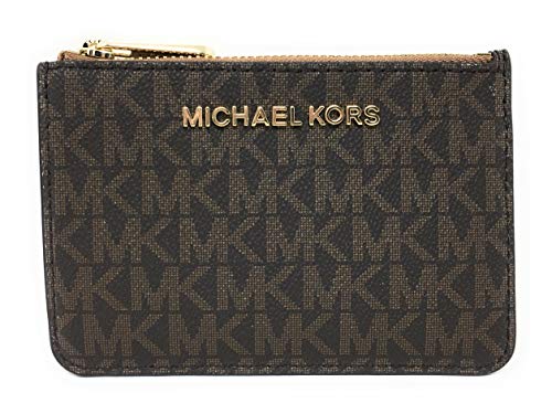 Michael Kors Jet Set Small Coin Pouch Brown & Acorn