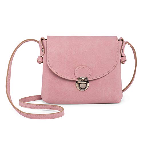 Pink Mini Crossbody with Anti-Theft Lock - Designer Handbag