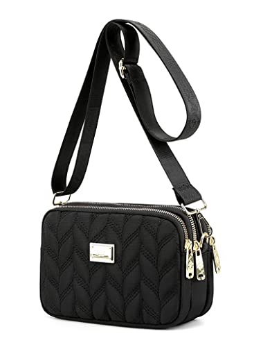 Ecohaso Waterproof Multi-Pocket Cross Body Bag (Black)