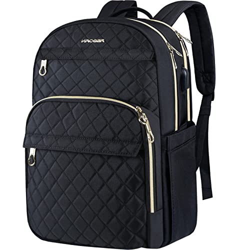 KROSER 15.6" Stylish Laptop Backpack with USB Charging