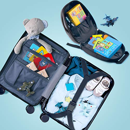 Dinosaur Kids Luggage Set with Backpack, Spinner Wheels