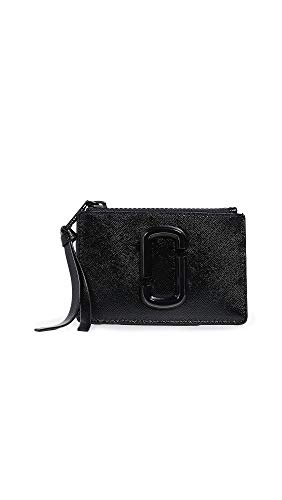 Marc Jacobs Black Snapshot Top Zip Multi Wallet