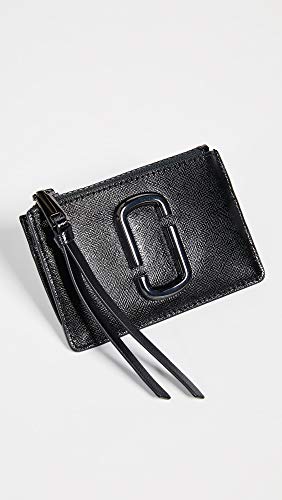 Marc Jacobs Black Snapshot Top Zip Multi Wallet