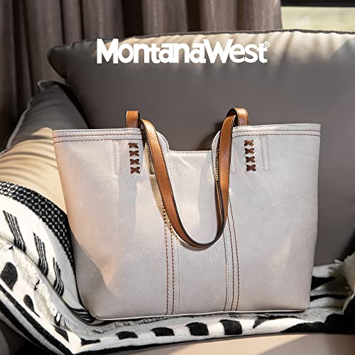 Montana West Oversized Designer Tote Handbag with Top Handle