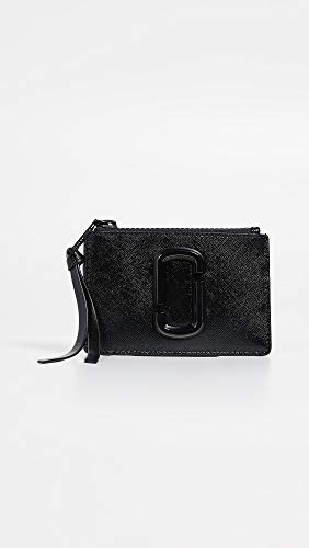 Marc Jacobs Black Snapshot Top Zip Multi Wallet