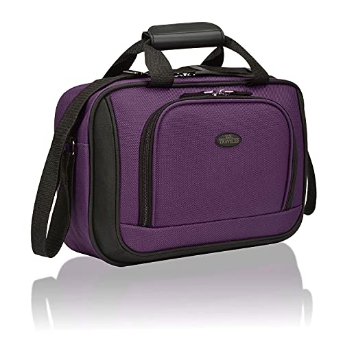 Purple Rio Rugged Fabric Expander Carry-on Luggage Set