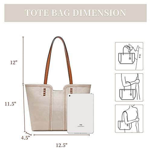 Montana West Oversized Designer Tote Handbag with Top Handle