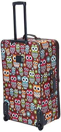 Rockland Vara Owl Print 3-Piece Luggage Set