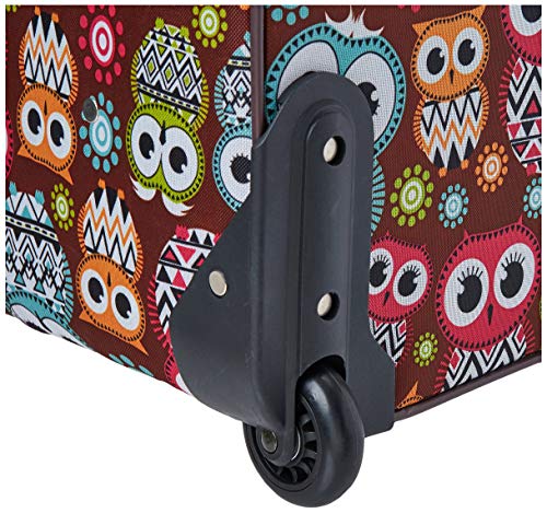 Rockland Vara Owl Print 3-Piece Luggage Set
