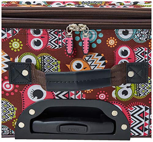 Rockland Vara Owl Print 3-Piece Luggage Set