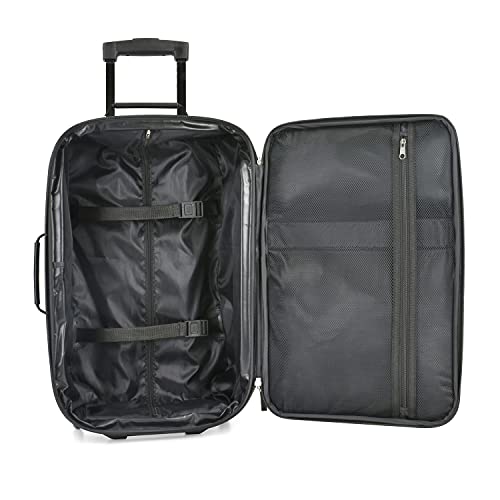 Purple Rio Rugged Fabric Expander Carry-on Luggage Set