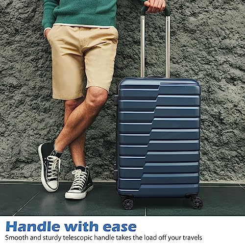 COOLIFE 3 Piece Set Spinner Carry-On Handbag